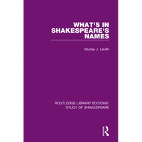 What's in Shakespeare's Names - Paperback