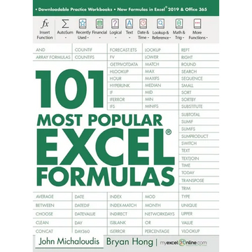 101 Most Popular Excel Formulas - Hardcover