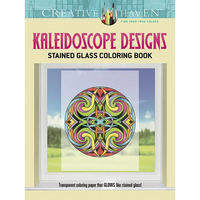 Kaleidoscope Designs Stained Glass Coloring Book - Paperback