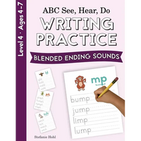 ABC See, Hear, Do Level 4: Writing Practice, Blended Ending Sounds - Paperback