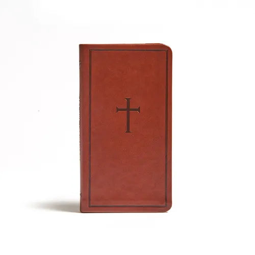 CSB Single-Column Pocket New Testament, Brown Leathertouch