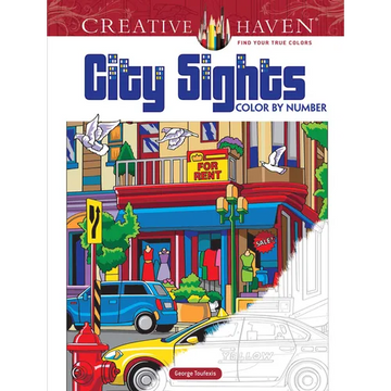 Creative Haven City Sights Color by Number - Paperback