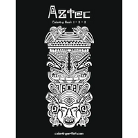 Aztec Coloring Book 1, 2 & 3 - Paperback