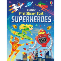 First Sticker Book Superheroes - Paperback