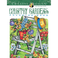 Creative Haven Country Gardens Coloring Book - Paperback