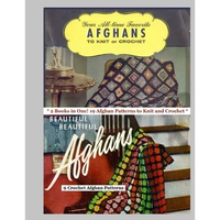 2 Afghan Pattern Books in One: 19 Knit and Crochet Afghan Patterns - Paperback