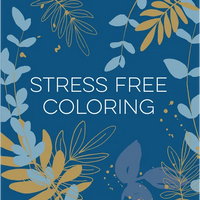 Stress Free Coloring (Blue) (Keepsake Coloring Books) - Paperback