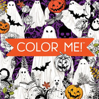 Color Me! Halloween (Spooky Images of Witches, Ghosts, Haunted Houses, and More - With Quotes!) (Keepsake Coloring Books) - Paperback