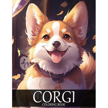 Corgi Coloring Book: 30+ Cute Corgi Coloring Pages for Adults - Paperback