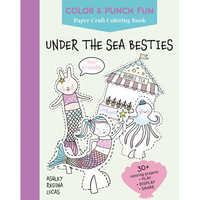 Under the Sea Besties: Paper Craft Coloring Book - Paperback