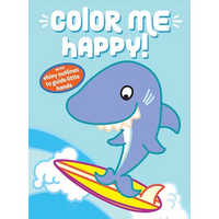 Color Me Happy! (Blue): With Shiny Outlines to Guide Little Hands - Paperback