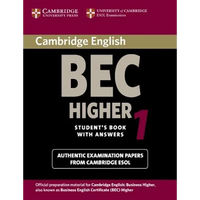 Cambridge Bec Higher 1: Practice Tests from the University of Cambridge Local Examinations Syndicate - Paperback