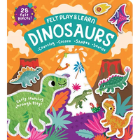 Dinosaurs Touchy-Feely Felt Play & Learn: Early Learning Made Fun with Felt - Board Book