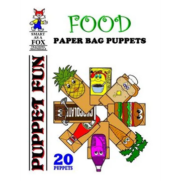 Food Paper Bag Puppets - Paperback