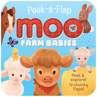 Peek-A-Flap Farm Babies - Board Book