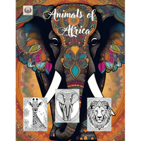 Animals of Africa: A Coloring Book with 60 Captivating Illustrations of African Wildlife - Paperback
