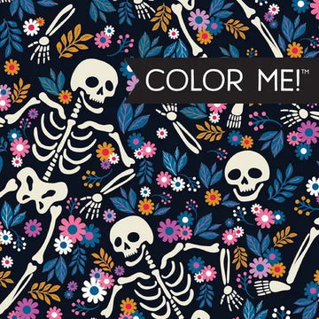 Color Me! Halloween - Keepsake Coloring Books Compact Edition with Quotes Cute & Creepy Designs 7x7 Inches Boo Basket Stuffer, Portable Coloring Book - Paperback