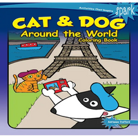 Spark Cat & Dog Around the World Coloring Book - Paperback