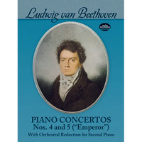 Piano Concertos Nos. 4 and 5 (Emperor): With Orchestral Reduction for Second Piano - Paperback