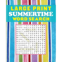 Large Print Summertime Word Search - Paperback