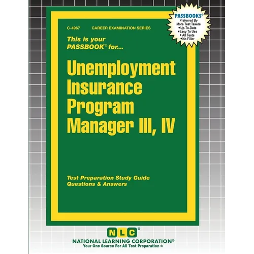 Unemployment Insurance Program Manager III, IV