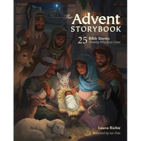 The Advent Storybook: 25 Bible Stories Showing Why Jesus Came - Hardcover