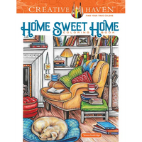 Creative Haven Home Sweet Home Coloring Book - Paperback