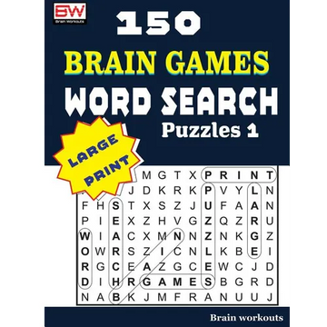 150 Brain Games - WORD SEARCH Puzzles 1 - Paperback