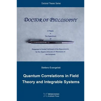 Quantum Correlations in Field Theory and Integrable Systems - Paperback