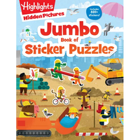 Jumbo Book of Sticker Puzzles: Ultimate Sticker Puzzle Fun with Over 800 Stickers & 100 Activities, Including Mazes, Hidden Pictures Scenes & Logic Pu - Paperback