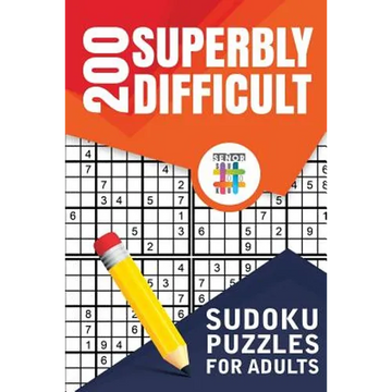 200 Superbly Difficult Sudoku Puzzles for Adults - Paperback