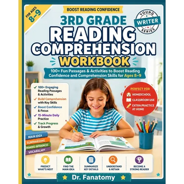 3rd Grade Reading Comprehension Workbook: 100+ Fun Passages & Activities to Boost Reading Confidence and Comprehension Skills for Ages 8-9 - Paperback