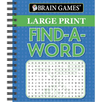 Brain Games - Large Print Find a Word - Spiral