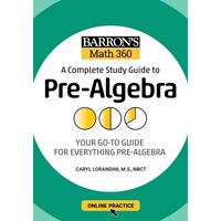 Barron's Math 360: A Complete Study Guide to Pre-Algebra with Online Practice - Paperback