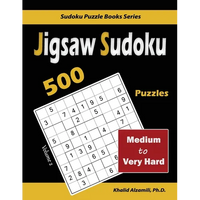 Jigsaw Sudoku: 500 Medium to Very Hard - Paperback