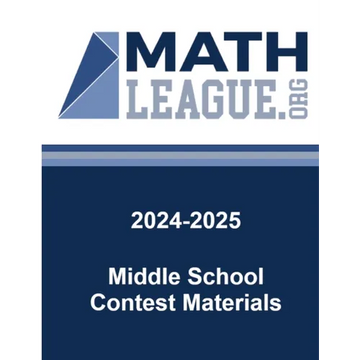 2024-2025 Middle School Contest Materials - Paperback