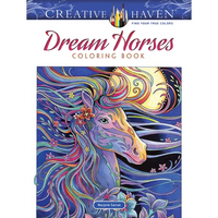 Creative Haven Dream Horses Coloring Book - Paperback