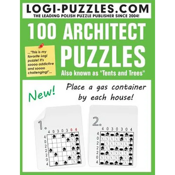 100 Architect Puzzles: Tents and Trees - Paperback