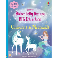 Sticker Dolly Dressing Big Collection Unicorns & Mermaids - Paperback