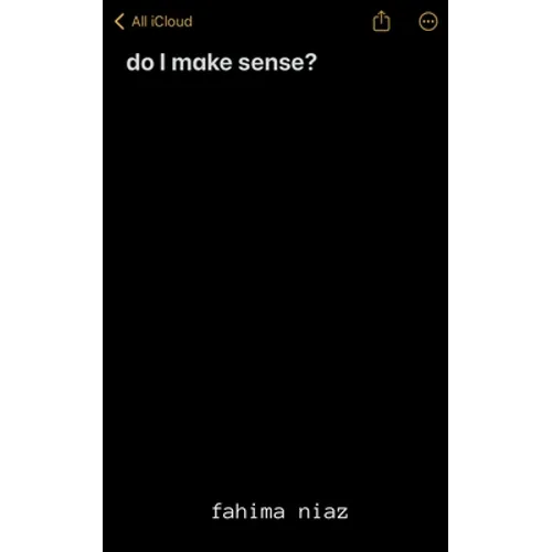 do I make sense?