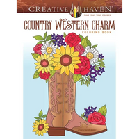 Creative Haven Country Western Charm Coloring Book - Paperback