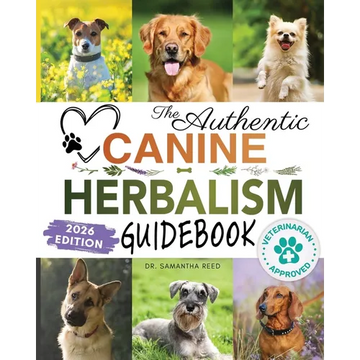 The Authentic Canine Herbalism Guidebook: Safe & Natural Herbal Treatments For Dogs to Detox, Boost Immunity, Prevent & Heal Common Ailments Creating - Paperback