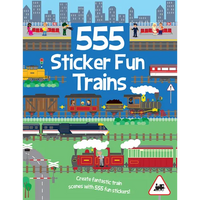 555 Sticker Fun - Trains - Paperback