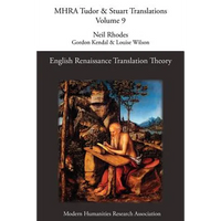 English Renaissance Translation Theory - Paperback