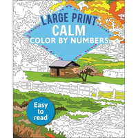 Large Print Calm Color by Numbers - Paperback