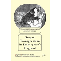 Staged Transgression in Shakespeare's England - Paperback