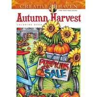 Creative Haven Autumn Harvest Coloring Book - Paperback