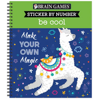 Brain Games - Sticker by Number: Be Cool - Spiral