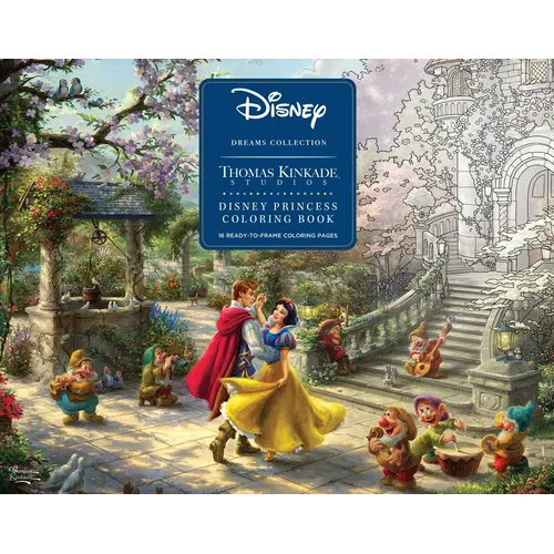 Disney Dreams Collection Thomas Kinkade Studios Disney Princess Coloring Poster