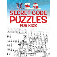 U.S.A. Secret Code Puzzles for Kids - Paperback